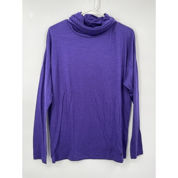 Nike Cowl Neck Infinity Dri-Fit Merino Wool Pullover Top‎ M - Picture 1 of 7